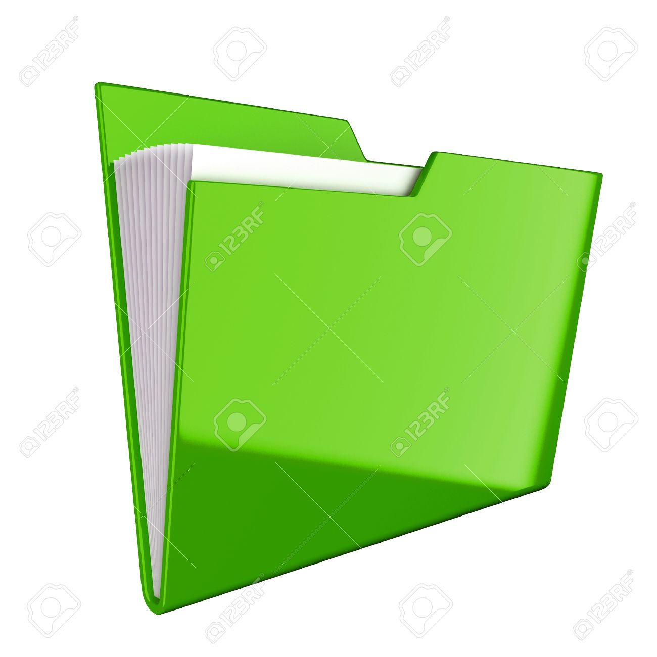 Значок папка зеленая